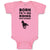 Baby Clothes Born to Go Riding with Mommy Baby Bodysuits Boy & Girl Cotton