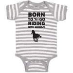 Baby Clothes Born to Go Riding with Mommy Baby Bodysuits Boy & Girl Cotton