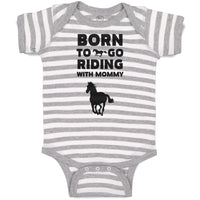 Baby Clothes Born to Go Riding with Mommy Baby Bodysuits Boy & Girl Cotton