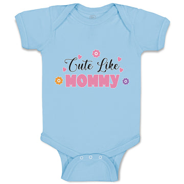 Baby Clothes Cute like Mommy Baby Bodysuits Boy & Girl Newborn Clothes Cotton