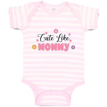 Baby Clothes Cute like Mommy Baby Bodysuits Boy & Girl Newborn Clothes Cotton