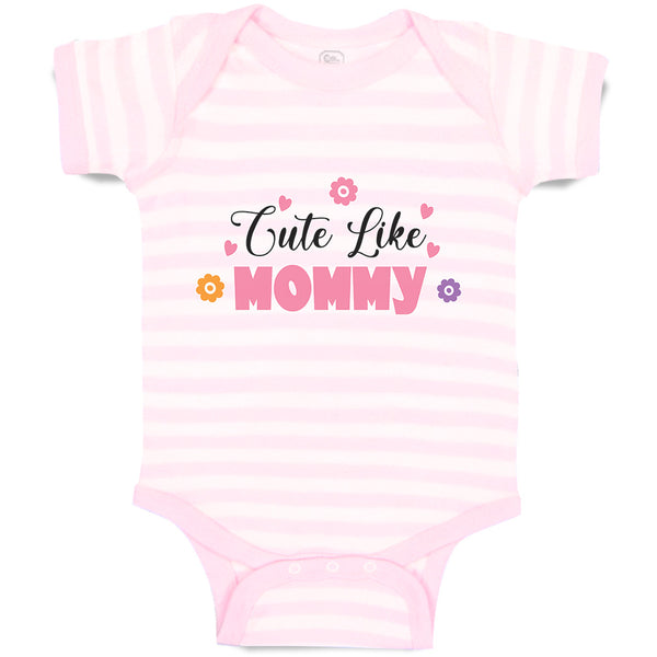 Baby Clothes Cute like Mommy Baby Bodysuits Boy & Girl Newborn Clothes Cotton