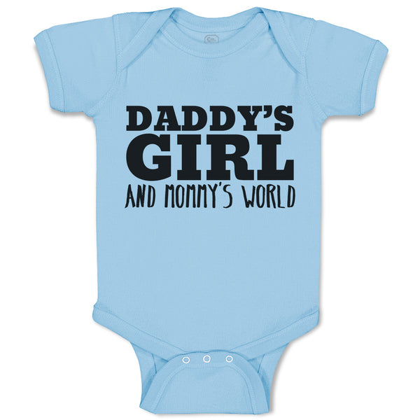 Daddy's Girl Mommy's World Bodysuit Cute Baby Bodysuits Baby