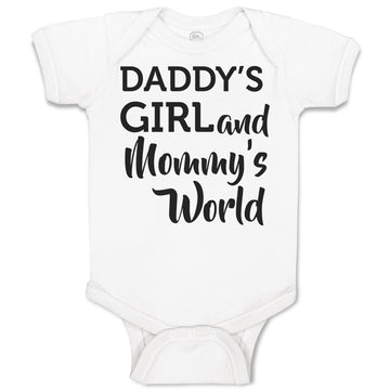 Baby Clothes Daddy's Girl and Mommy's World Baby Bodysuits Boy & Girl Cotton