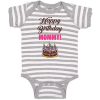 Baby Clothes Happy Birthday Mommy! Baby Bodysuits Boy & Girl Cotton