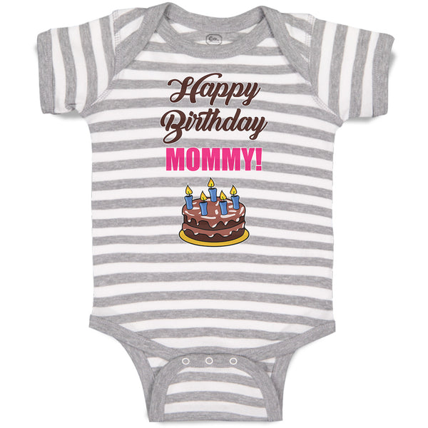 Baby Clothes Happy Birthday Mommy! Baby Bodysuits Boy & Girl Cotton