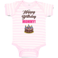 Baby Clothes Happy Birthday Mommy! Baby Bodysuits Boy & Girl Cotton