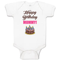 Baby Clothes Happy Birthday Mommy! Baby Bodysuits Boy & Girl Cotton