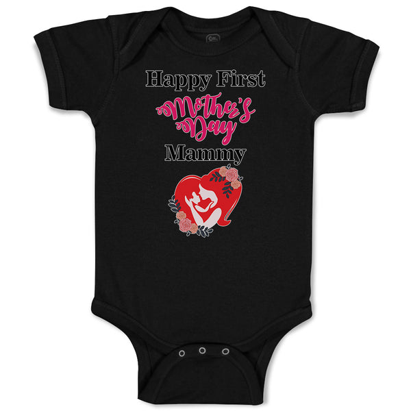 Baby Clothes Happy First Mother's Day Mammy Baby Bodysuits Boy & Girl Cotton