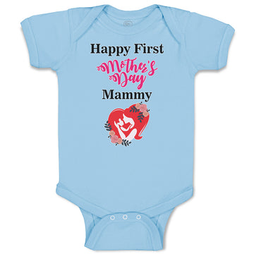 Baby Clothes Happy First Mother's Day Mammy Baby Bodysuits Boy & Girl Cotton