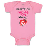 Baby Clothes Happy First Mother's Day Mammy Baby Bodysuits Boy & Girl Cotton