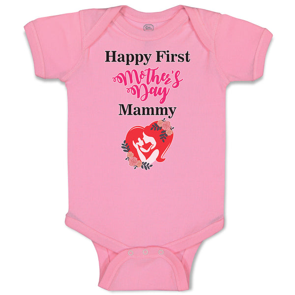 Baby Clothes Happy First Mother's Day Mammy Baby Bodysuits Boy & Girl Cotton