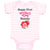 Baby Clothes Happy First Mother's Day Mammy Baby Bodysuits Boy & Girl Cotton