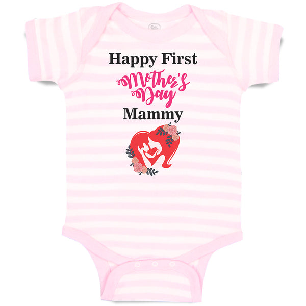 Baby Clothes Happy First Mother's Day Mammy Baby Bodysuits Boy & Girl Cotton