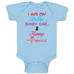 Baby Clothes I Am My Daddys Baby Girl & Mummys Princess Baby Bodysuits Cotton