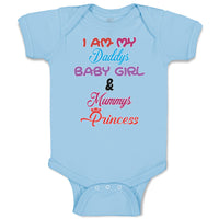 Baby Clothes I Am My Daddys Baby Girl & Mummys Princess Baby Bodysuits Cotton