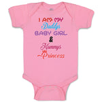 Baby Clothes I Am My Daddys Baby Girl & Mummys Princess Baby Bodysuits Cotton