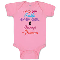 Baby Clothes I Am My Daddys Baby Girl & Mummys Princess Baby Bodysuits Cotton