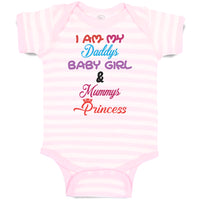 Baby Clothes I Am My Daddys Baby Girl & Mummys Princess Baby Bodysuits Cotton