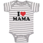 Baby Clothes I Love Mama Baby Bodysuits Boy & Girl Newborn Clothes Cotton