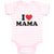 Baby Clothes I Love Mama Baby Bodysuits Boy & Girl Newborn Clothes Cotton