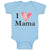 Baby Clothes I Love Mama Baby Bodysuits Boy & Girl Newborn Clothes Cotton