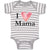 Baby Clothes I Love Mama Baby Bodysuits Boy & Girl Newborn Clothes Cotton