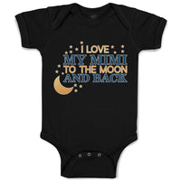 Baby Clothes I Love My Mimi to The Moon and Back Baby Bodysuits Cotton