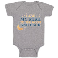 Baby Clothes I Love My Mimi to The Moon and Back Baby Bodysuits Cotton