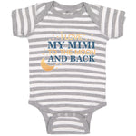 Baby Clothes I Love My Mimi to The Moon and Back Baby Bodysuits Cotton