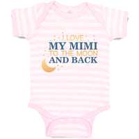 Baby Clothes I Love My Mimi to The Moon and Back Baby Bodysuits Cotton