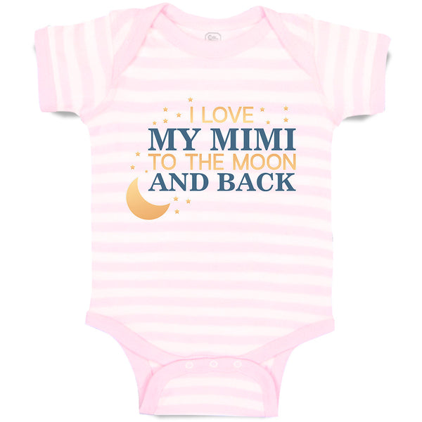 Baby Clothes I Love My Mimi to The Moon and Back Baby Bodysuits Cotton