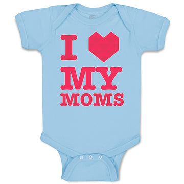 Baby Clothes I Love My Moms Baby Bodysuits Boy & Girl Newborn Clothes Cotton