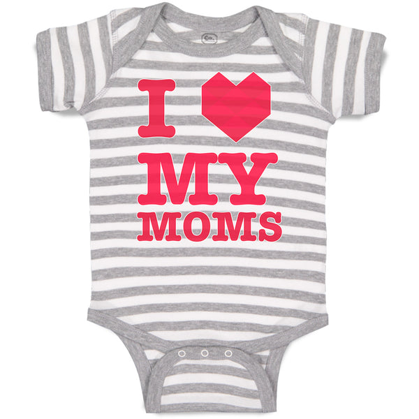 Baby Clothes I Love My Moms Baby Bodysuits Boy & Girl Newborn Clothes Cotton