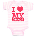 Baby Clothes I Love My Moms Baby Bodysuits Boy & Girl Newborn Clothes Cotton