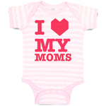 Baby Clothes I Love My Moms Baby Bodysuits Boy & Girl Newborn Clothes Cotton