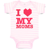 Baby Clothes I Love My Moms Baby Bodysuits Boy & Girl Newborn Clothes Cotton