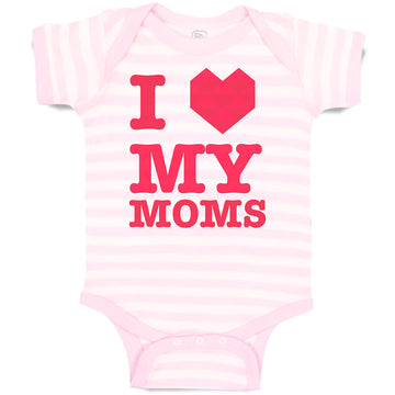 Baby Clothes I Love My Moms Baby Bodysuits Boy & Girl Newborn Clothes Cotton
