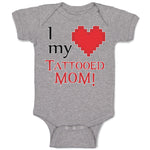 Baby Clothes I Love My Tattooed Mom! Baby Bodysuits Boy & Girl Cotton