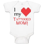 Baby Clothes I Love My Tattooed Mom! Baby Bodysuits Boy & Girl Cotton