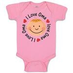 Baby Clothes I Love Oma Baby Bodysuits Boy & Girl Newborn Clothes Cotton