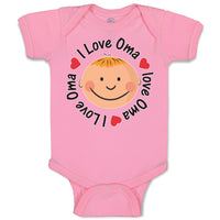 Baby Clothes I Love Oma Baby Bodysuits Boy & Girl Newborn Clothes Cotton