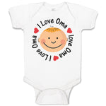 Baby Clothes I Love Oma Baby Bodysuits Boy & Girl Newborn Clothes Cotton