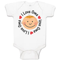 Baby Clothes I Love Oma Baby Bodysuits Boy & Girl Newborn Clothes Cotton