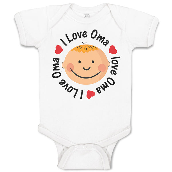 Baby Clothes I Love Oma Baby Bodysuits Boy & Girl Newborn Clothes Cotton