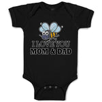 Baby Clothes I Love You Mom & Dad Baby Bodysuits Boy & Girl Cotton