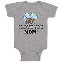 Baby Clothes I Love You Mom! Baby Bodysuits Boy & Girl Newborn Clothes Cotton
