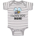 Baby Clothes I Love You Mom! Baby Bodysuits Boy & Girl Newborn Clothes Cotton