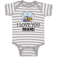Baby Clothes I Love You Mom! Baby Bodysuits Boy & Girl Newborn Clothes Cotton