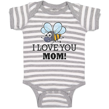 Baby Clothes I Love You Mom! Baby Bodysuits Boy & Girl Newborn Clothes Cotton